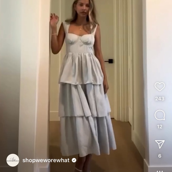 Weworewhat nwt tier corset dress - Picture 2 of 4